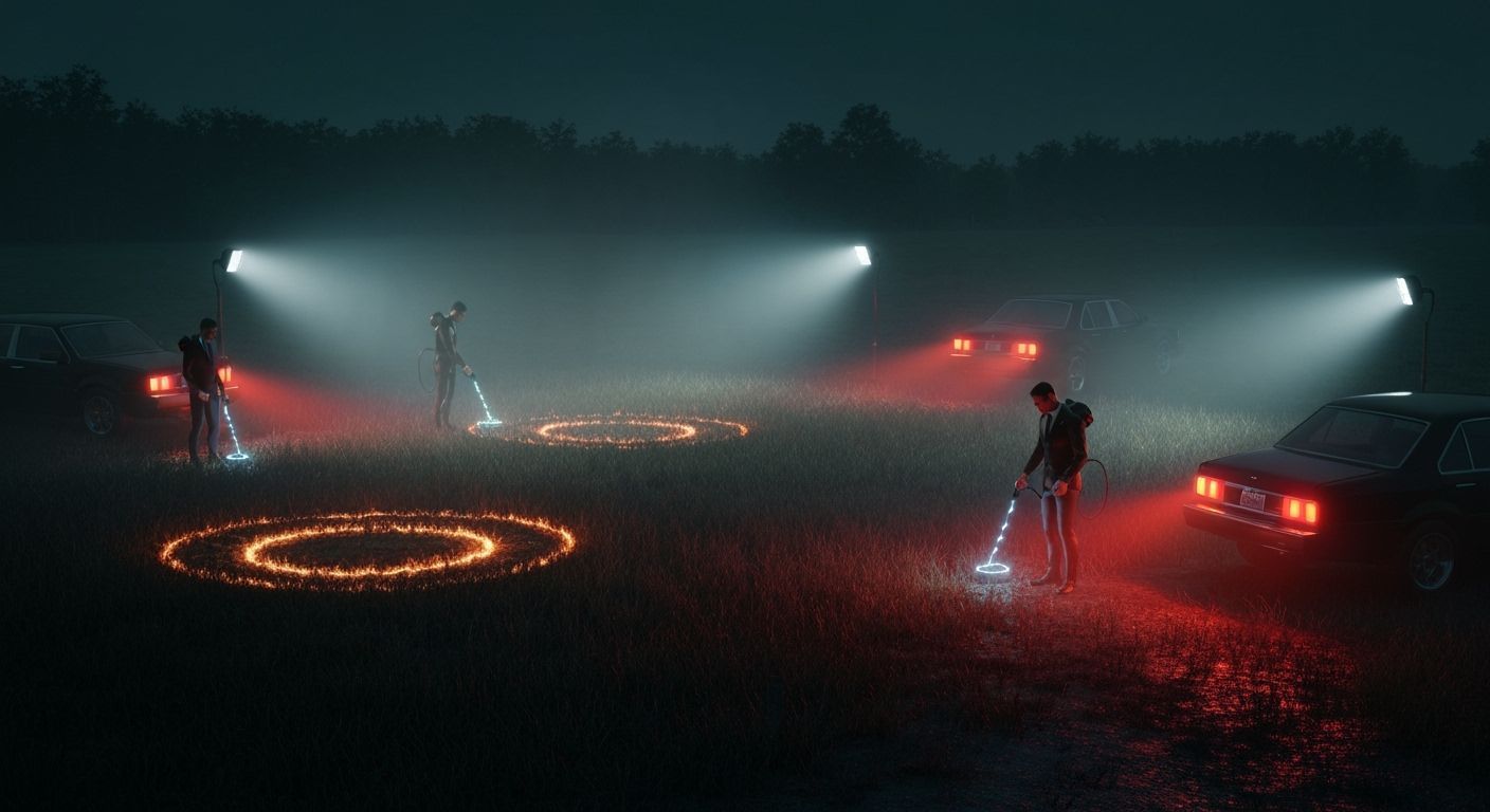 MIB Agents Investigate Nighttime Temporal Rift Site