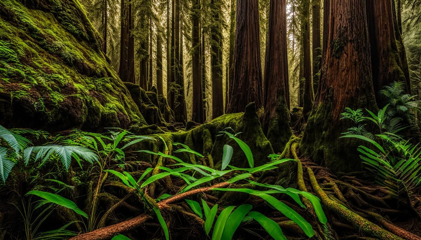 Redwood Forest Landscape near Navarro River, California