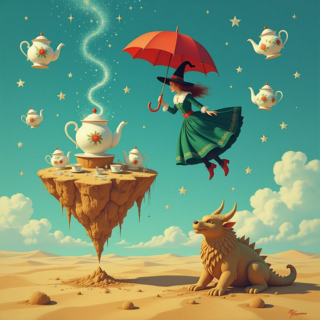 Whimsical Witch in Reversed Gravity Landscape