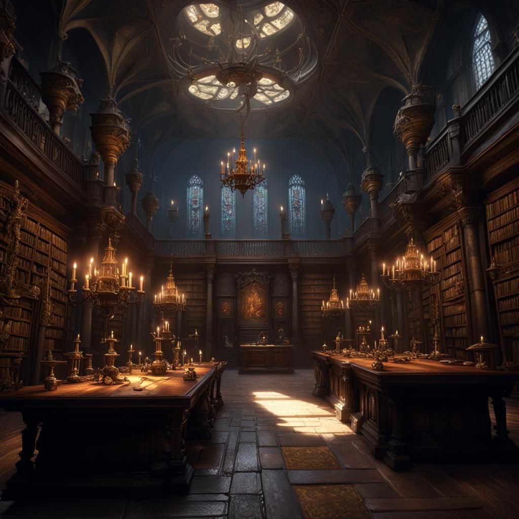 Dark Fantasy Chambers and Treasure Vaults in 8k