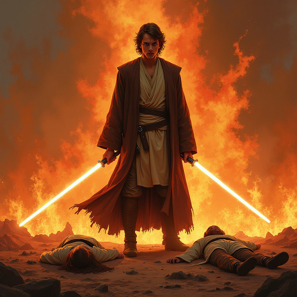 Anakin Skywalker's Fiery Anguish: A Gothic Interpretation