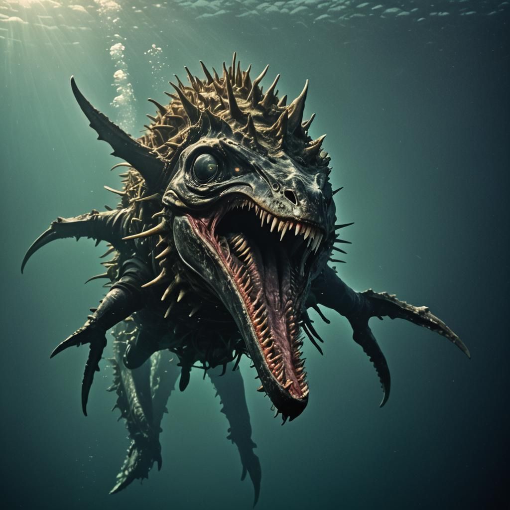 Gigantic Sea Monster Emerges from Mariana Trench