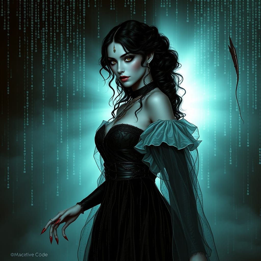 matrix code vampire. Victoria Frances