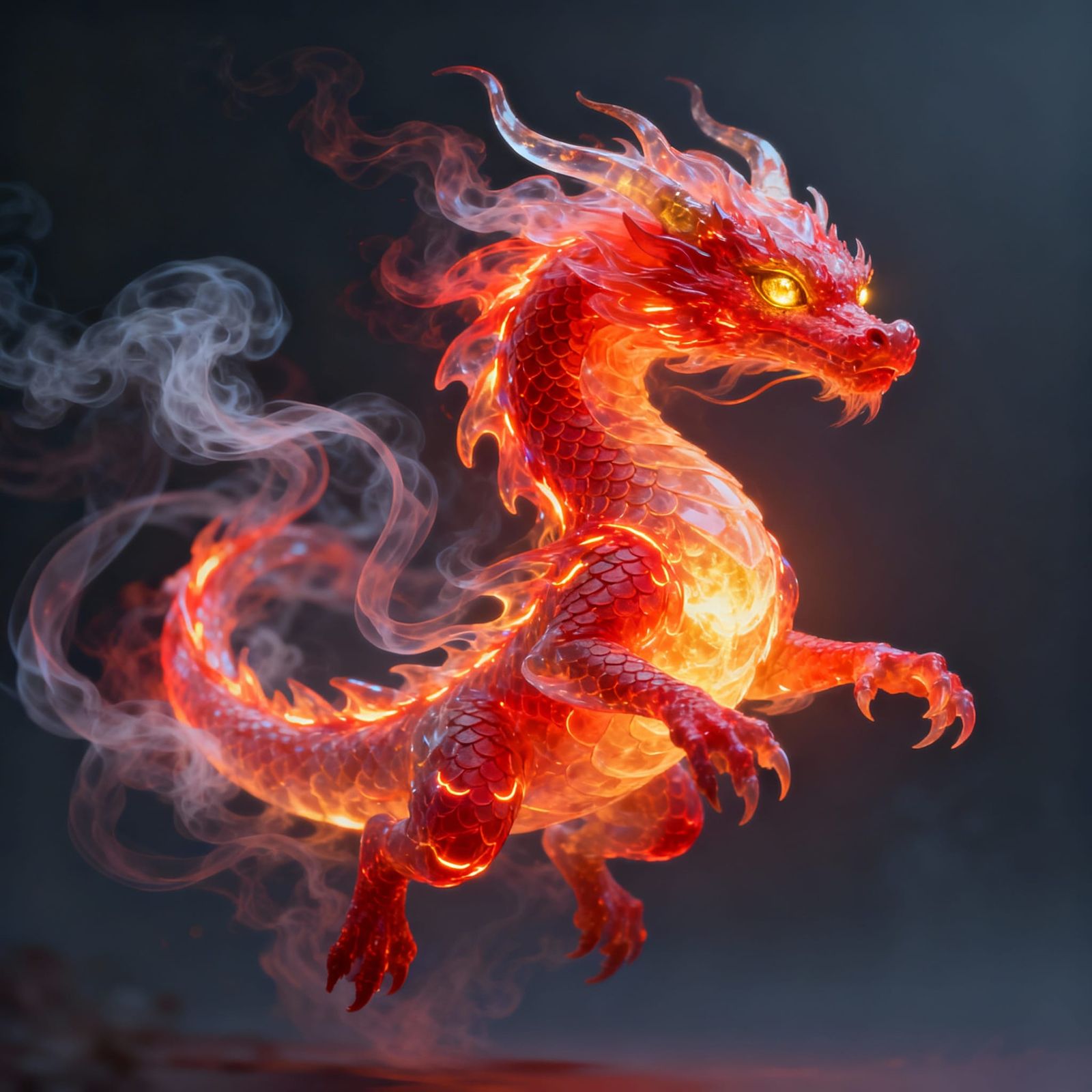 Fiery Dragon Spirit Ascending