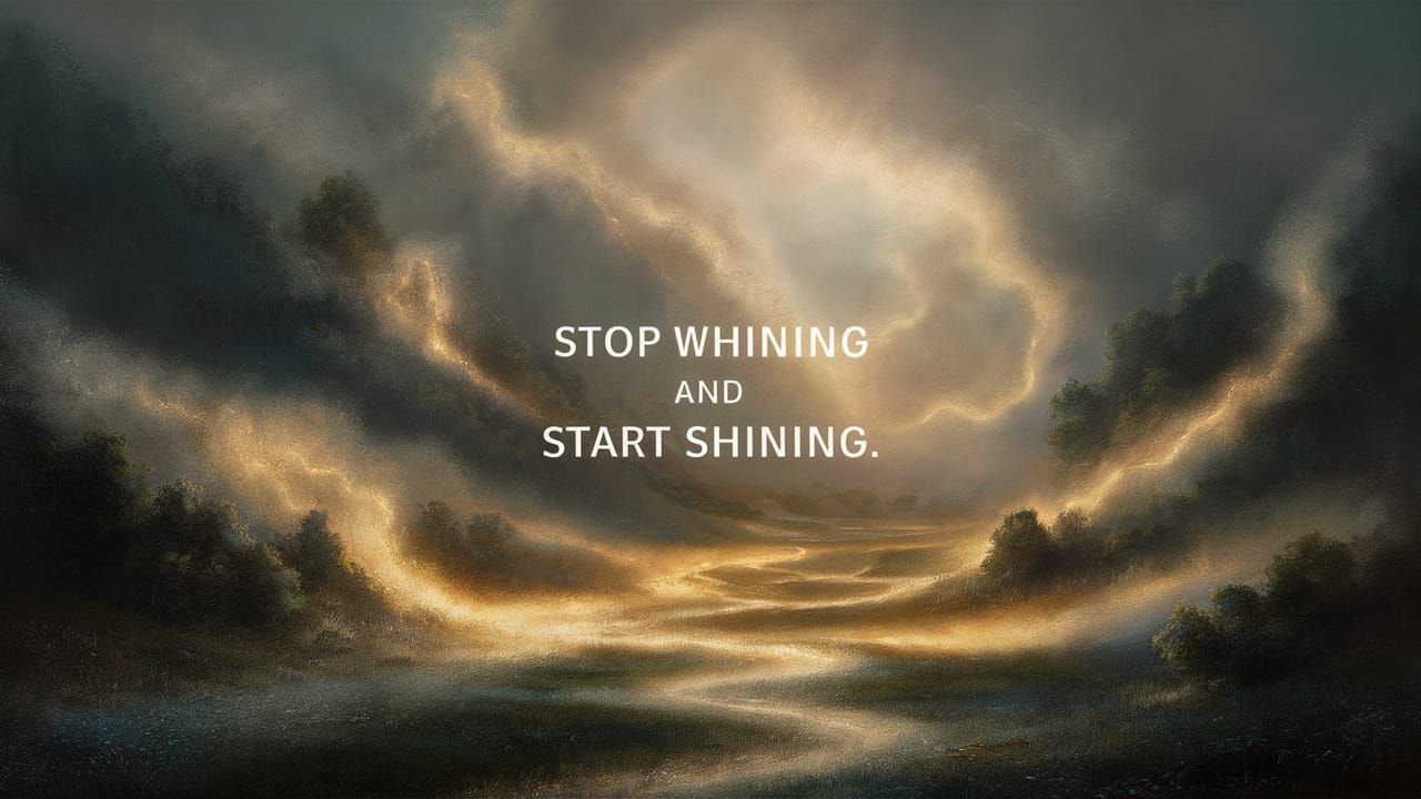 Ethereal Fantasy Landscape with Inspiring Message