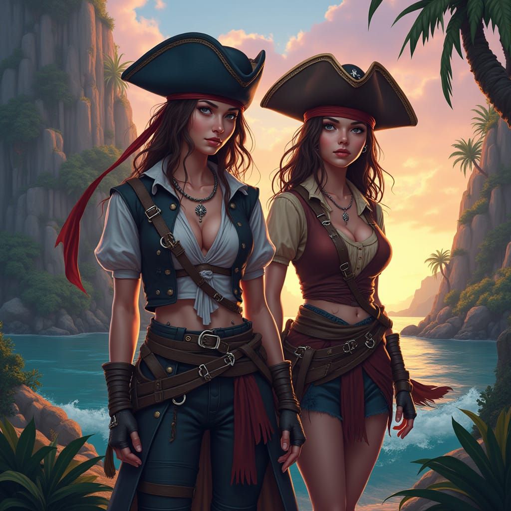 Fantastical Female Pirates in a Lush Oceanic World