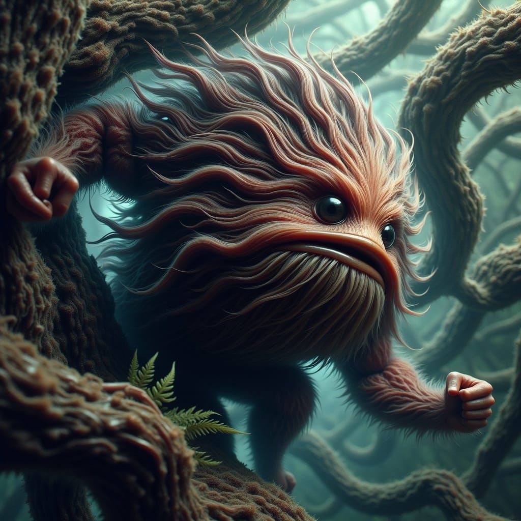 Mystical Creature in Dark Fantasy Concept Art