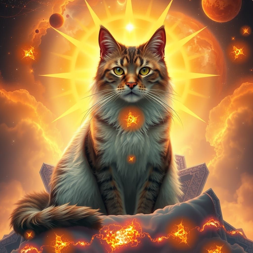 Cosmic Feline Sovereign Reigns Supreme