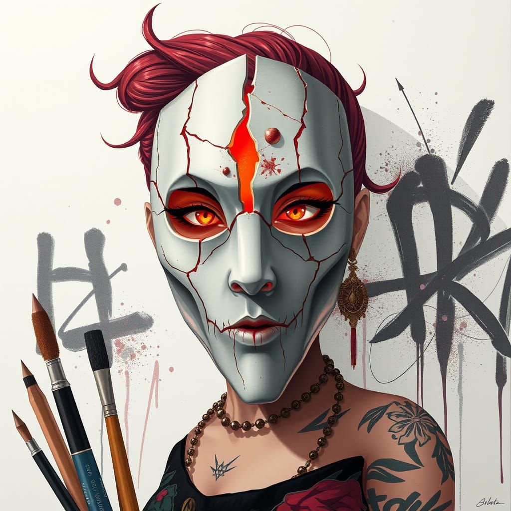 Surrealist Mask "Rupta Ira" Concept Art