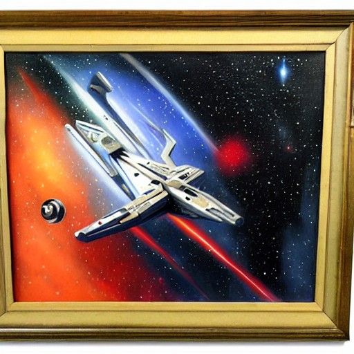 Star Trek in Gurney Style Oil Painting