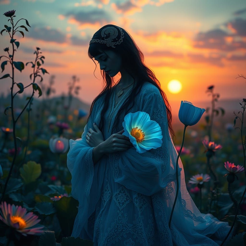 Dreamlike Collage of Mystical Creatures in a Cosmic Landscap...