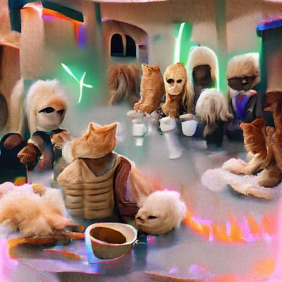 Star Wars Cantina Reimagined with Cats