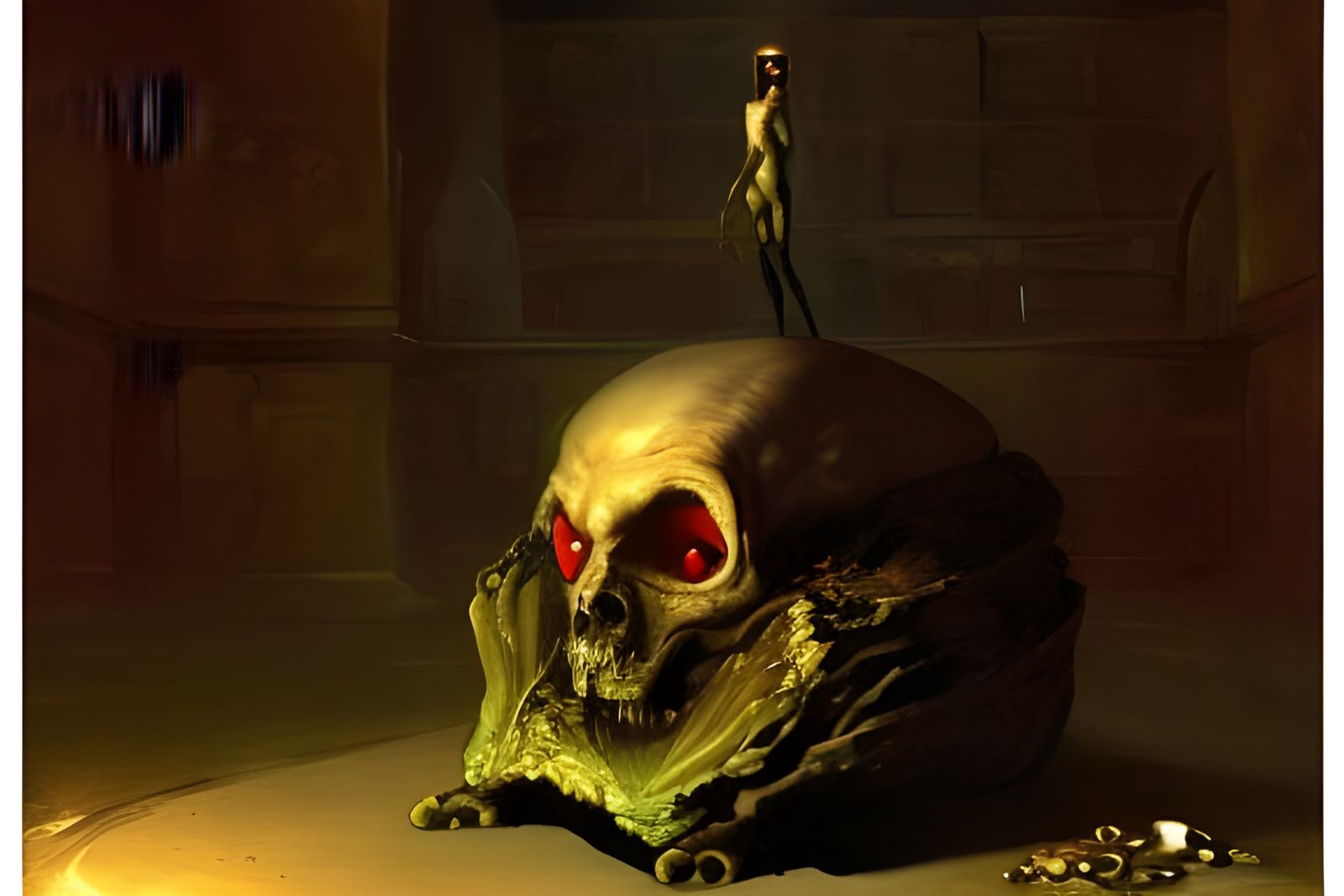 Pit Fiend Hatching: Dark Fantasy Concept Art