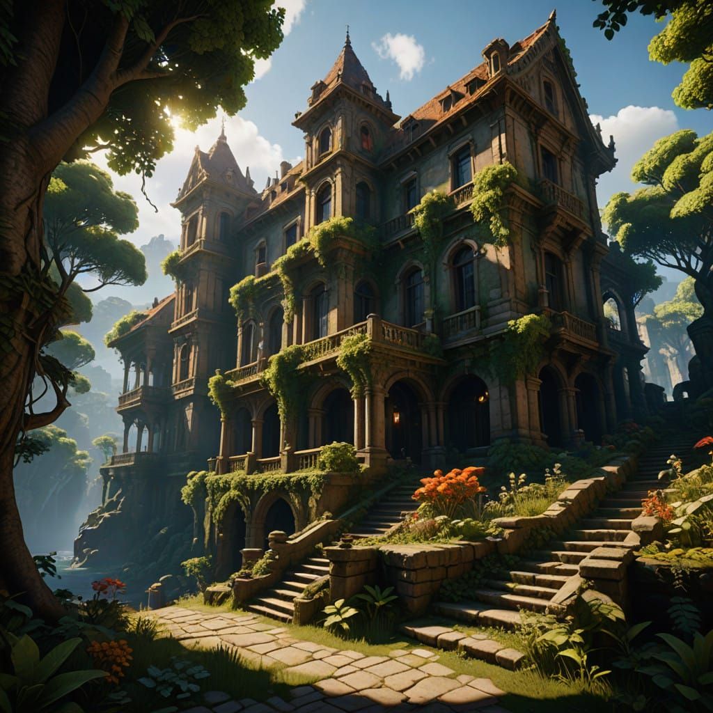 AAA Game Cinematic Faerie Landscape in Unreal Engine 5