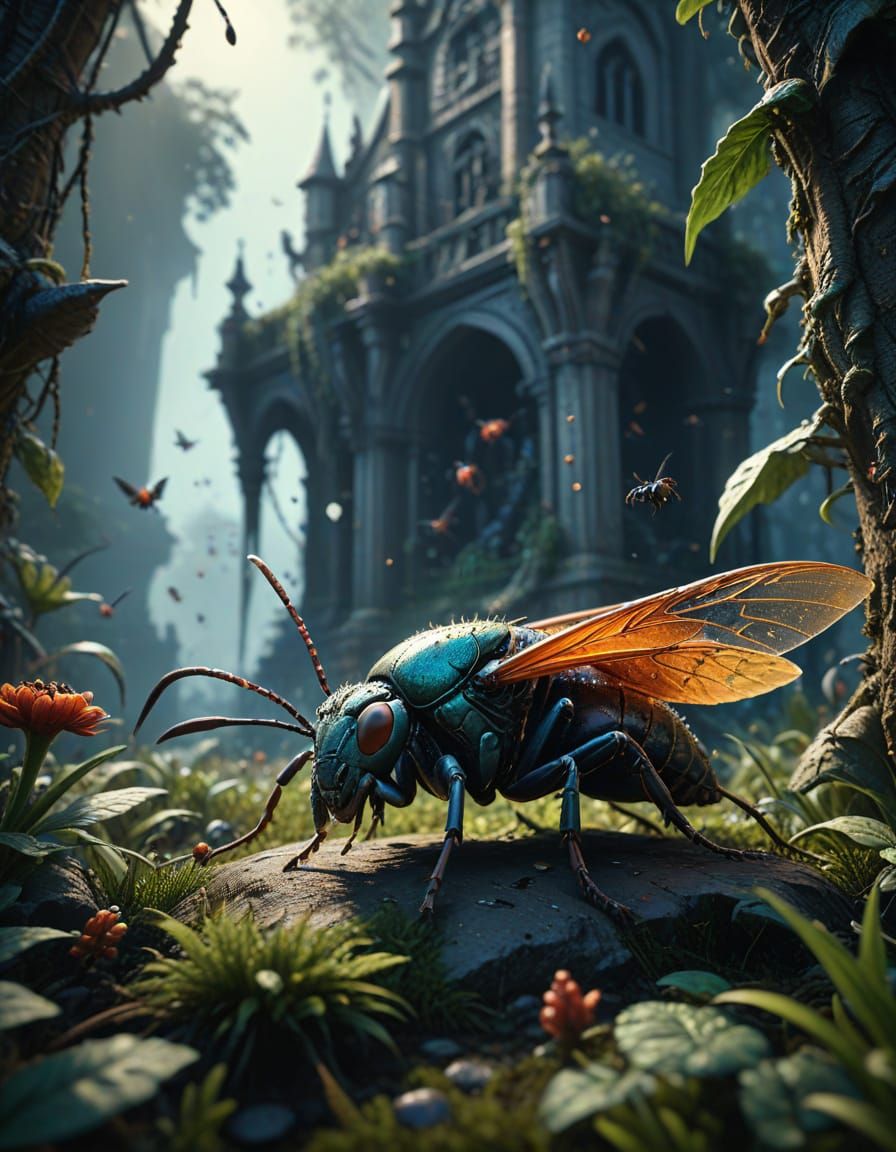 World Pest Day: Detailed Matte Painting in Fantasy Style
