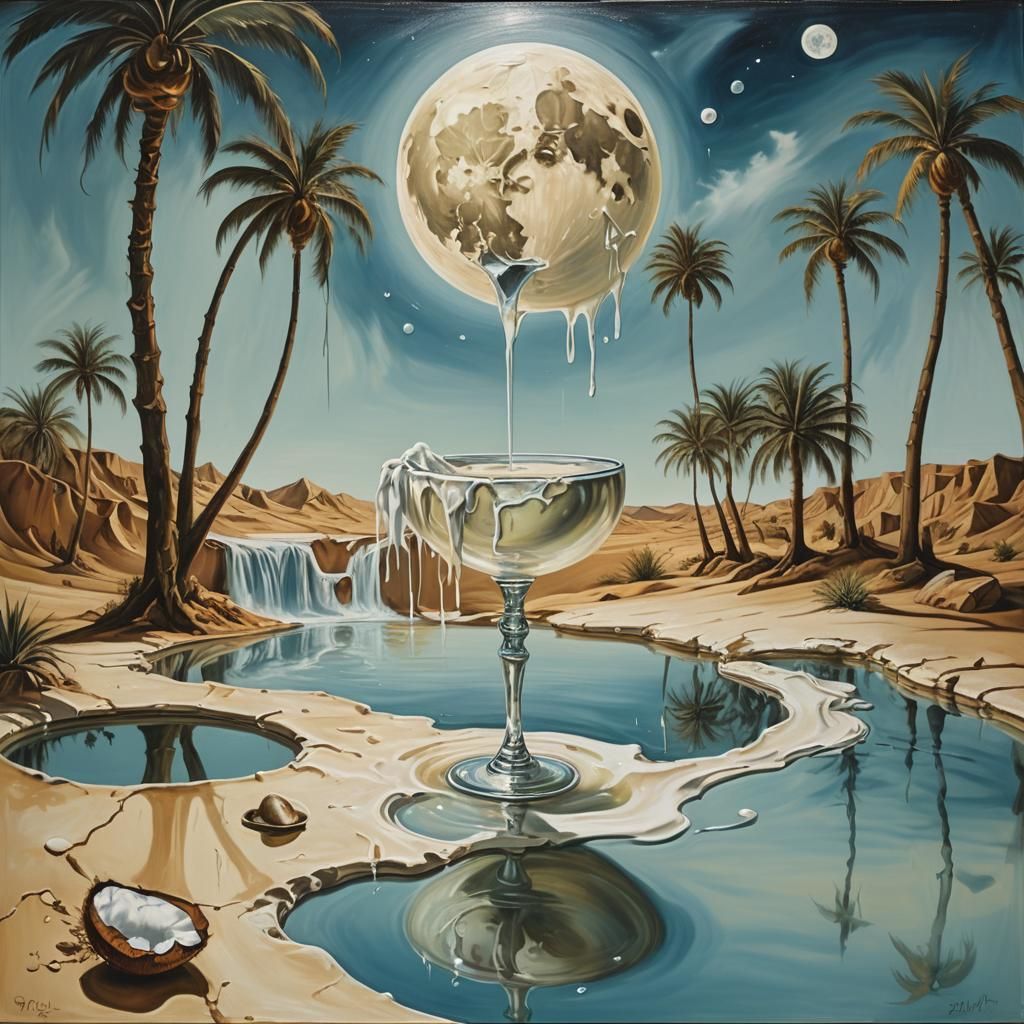 Surreal Moon Weeping Coconut Milk Tears