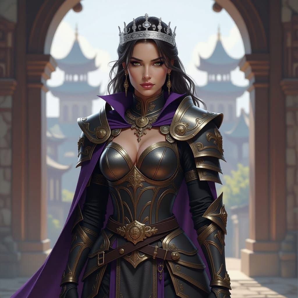 Heroic Adventurer Princess in Dark Fantasy Art