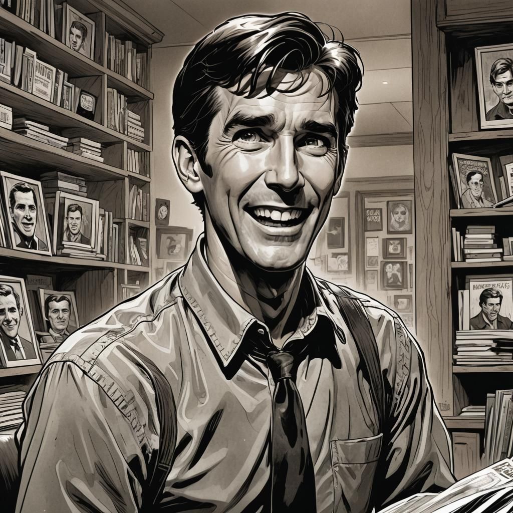 Norman Bates Comic Book Art by Brooks and Mumford