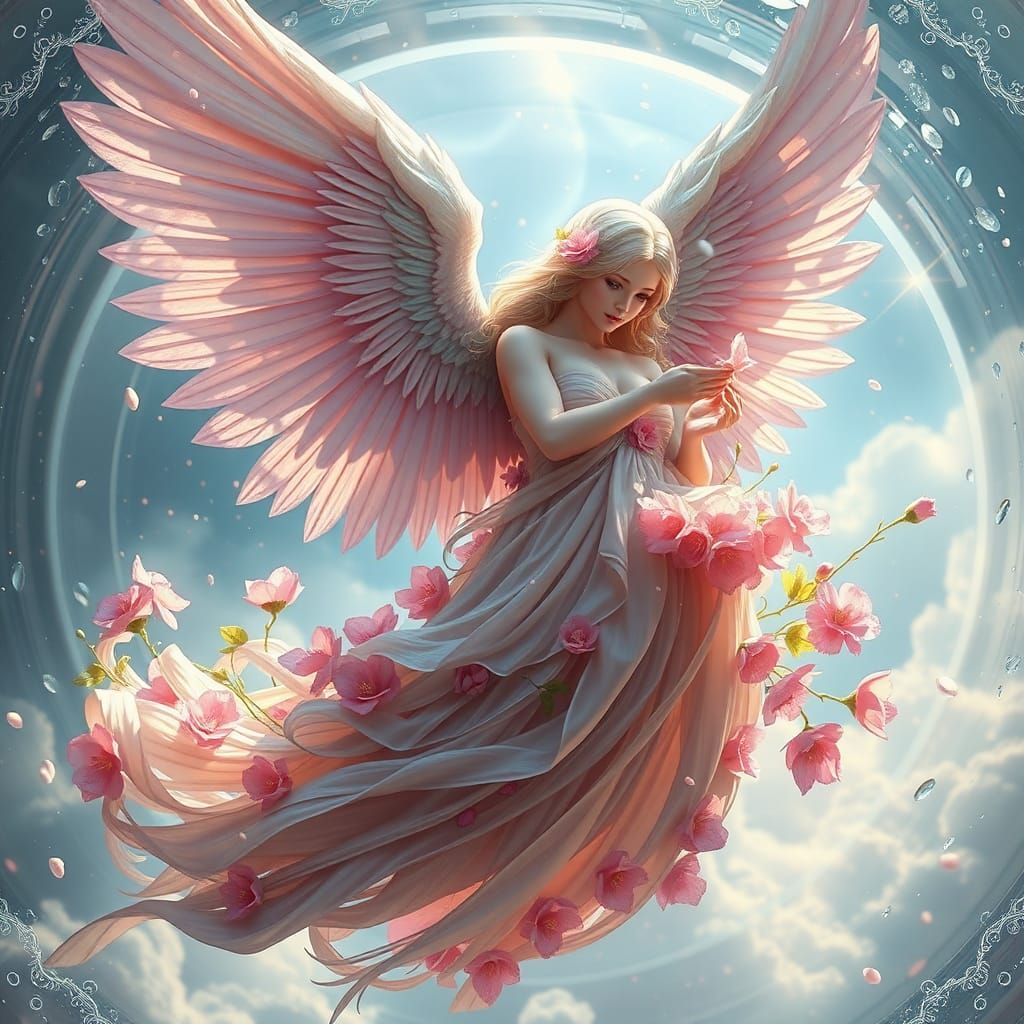 Angel in Glass Dome: Fantasy Concept Art