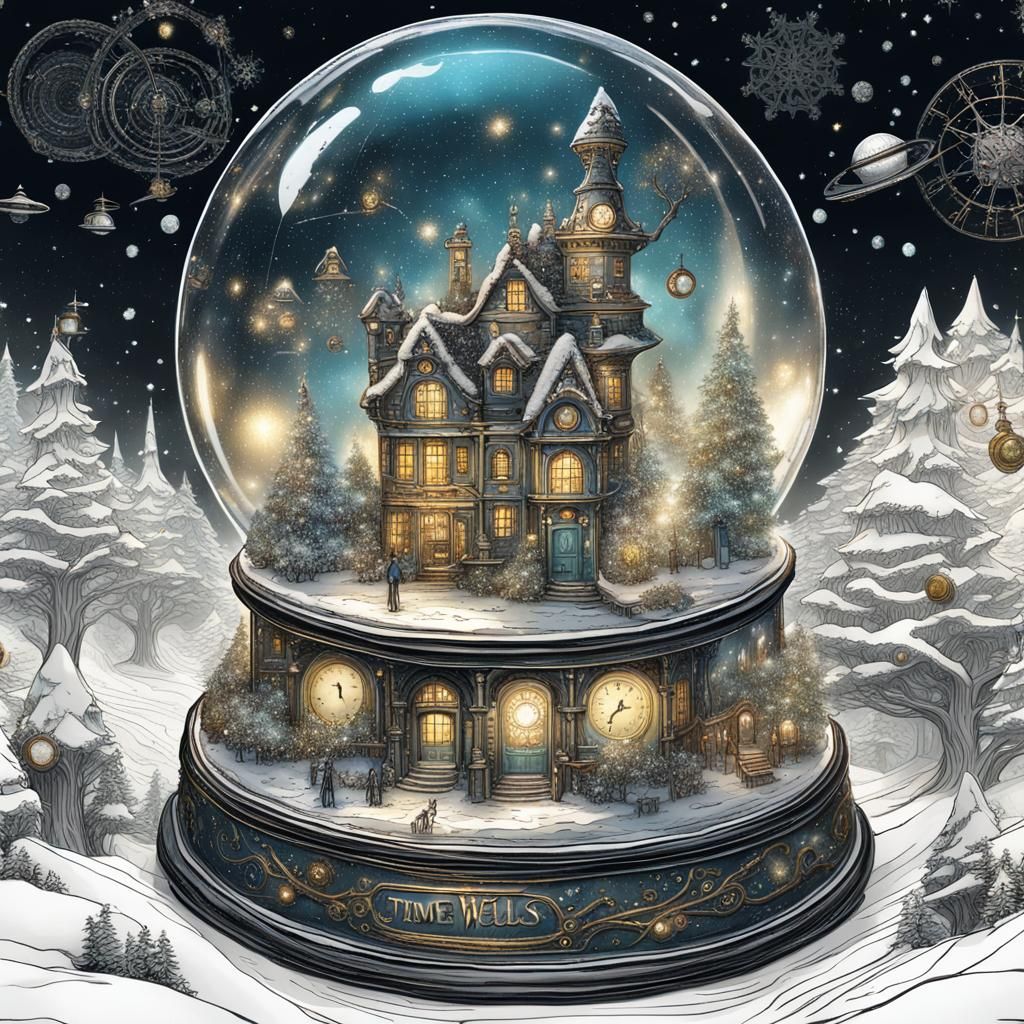 Victorian snow globe