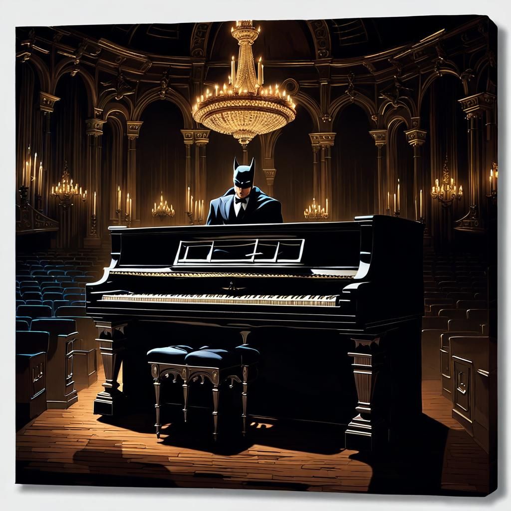 Batman Enchants Gotham City's Gothic Music Hall with Midnigh...