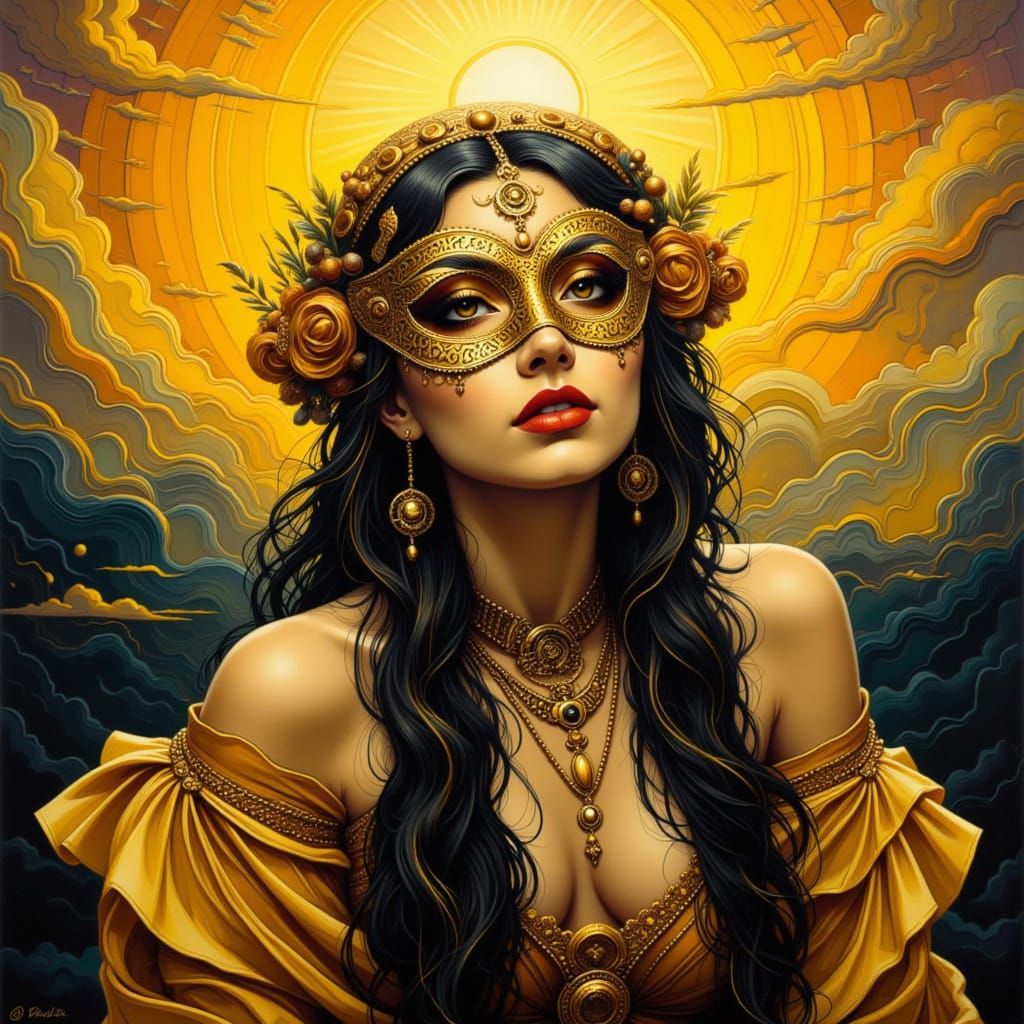 <lora:Romantic Goth:1.0> <lora:Cosmic Clear Pop:1.0> <lora:Limma:1.0> <lora:Modern Zen:1.0> A woman with striated eyes, ...