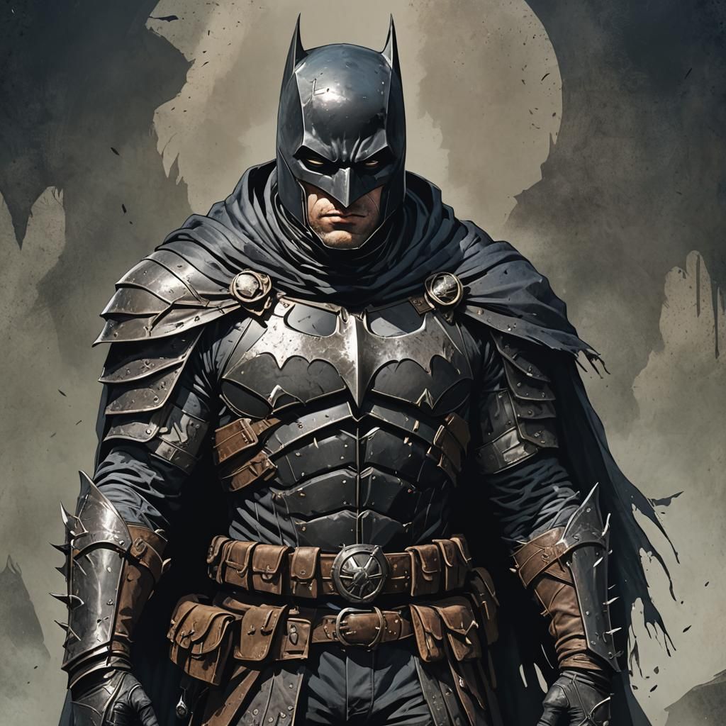 Batman as Medieval Ranger in DnD Style