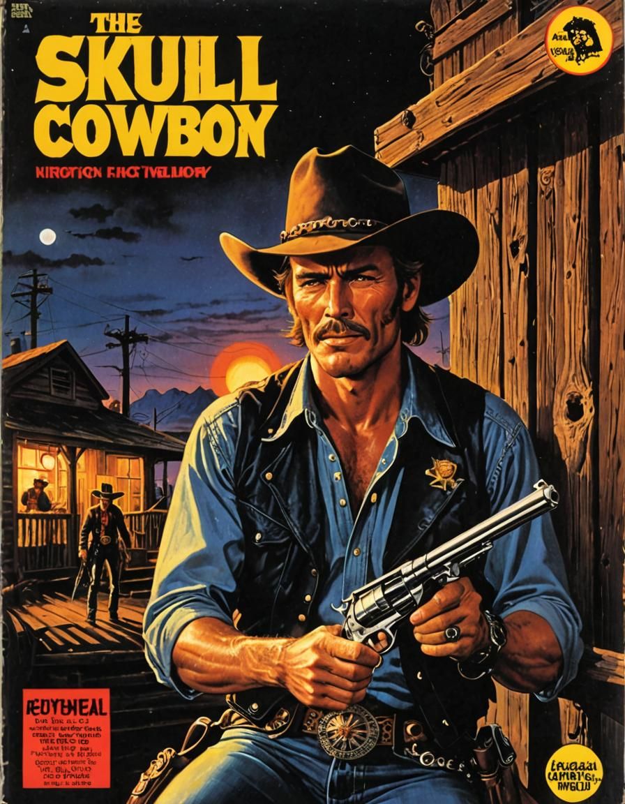 The Skull Cowboy VHS Box Cover Art