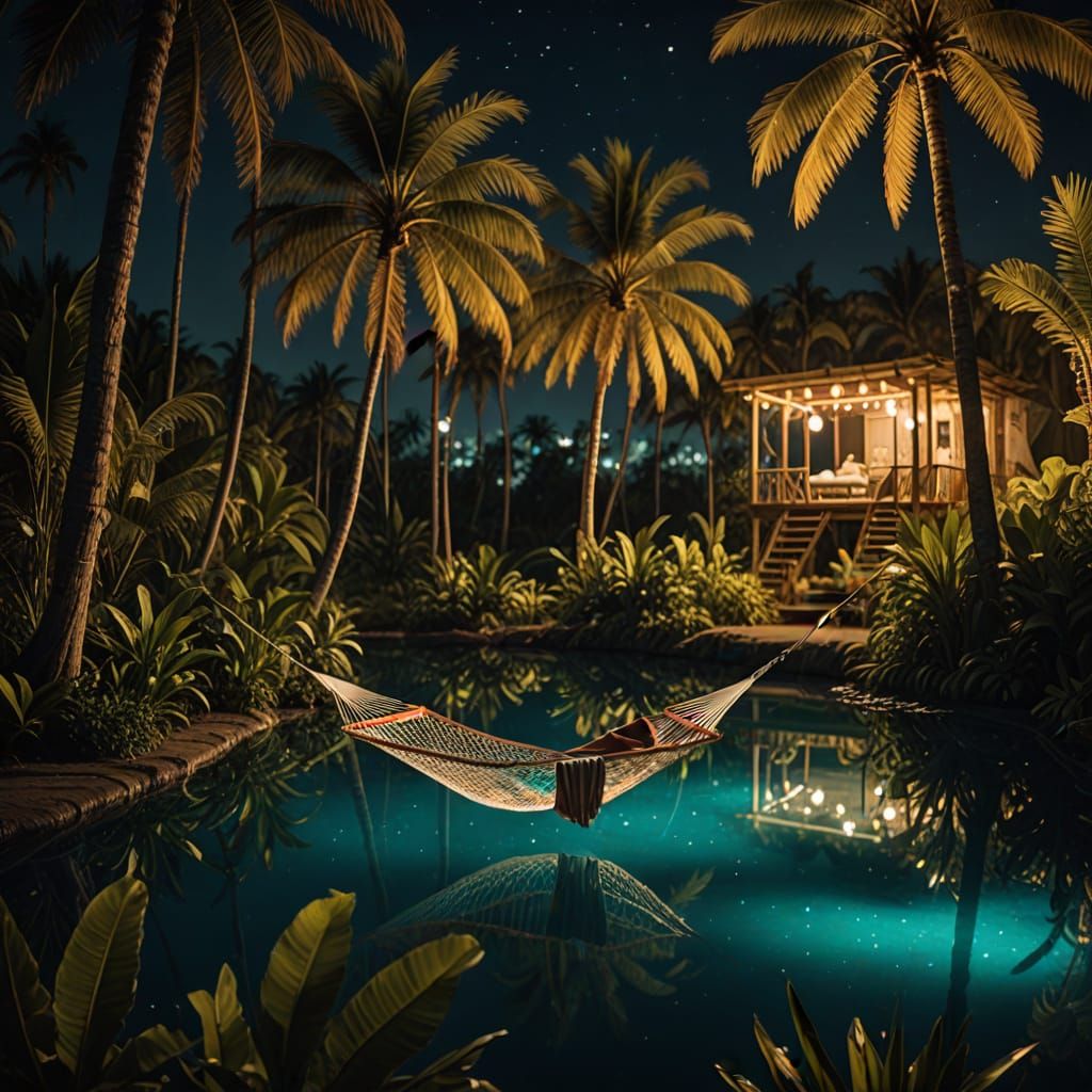 Luminous Oasis in the Night