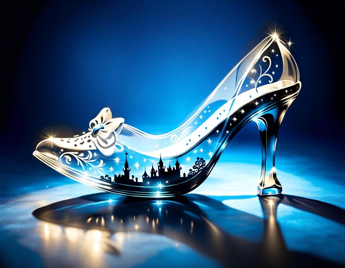 Fairytale Town in Glass Slipper Silhouette