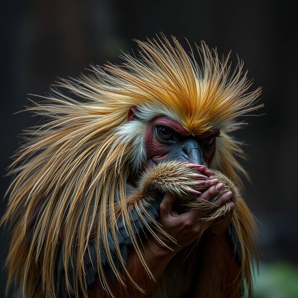 Birds Shedding Feathers in a Seasonal Cycle