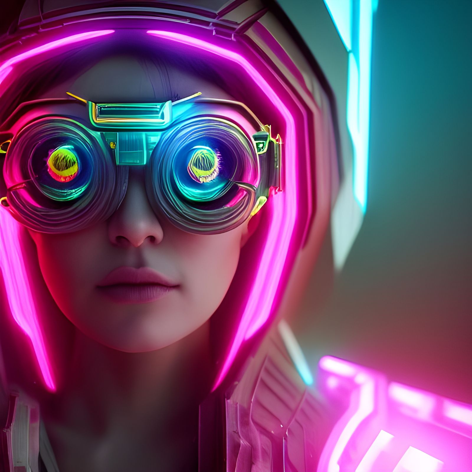 Cyberpunk Arcane Warrior Portrait in Unreal Engine 5