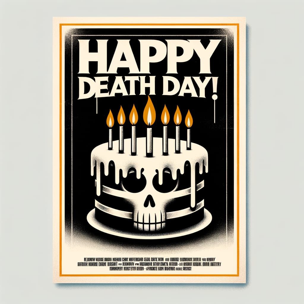 Vintage Movie Poster: Happy Death Day