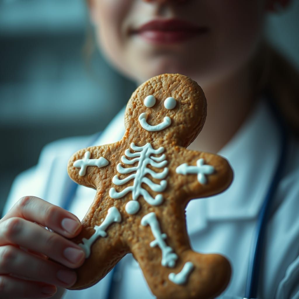 Gingerbread Man Cookie Reveals Skeletal Structure