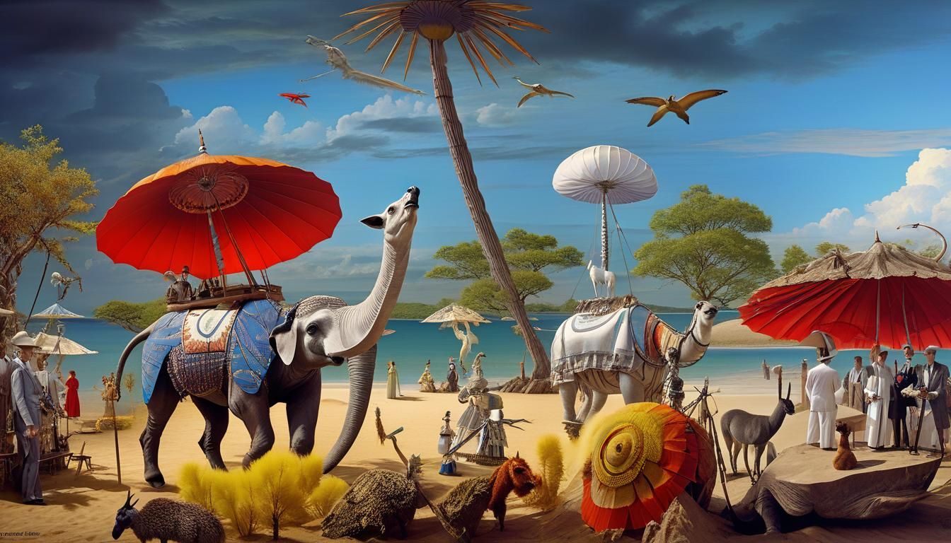 Surreal Cryptid Taxidermist Conference on Moreau's Island