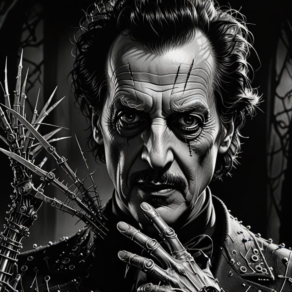 Vincent Price Creates Edward Scissorhands in a Dark, Cinemat...