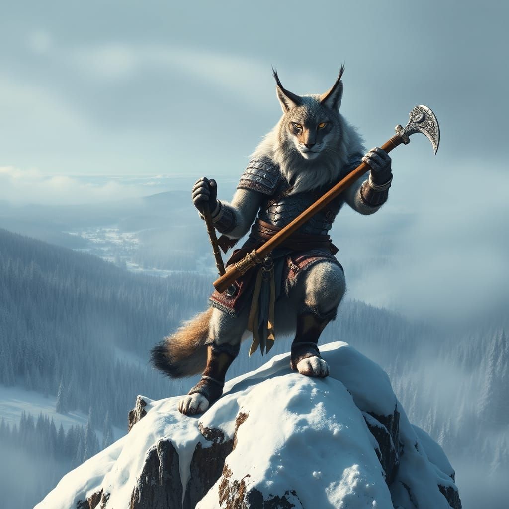 Defiant Lynx Warrior in 17th-Century Armor