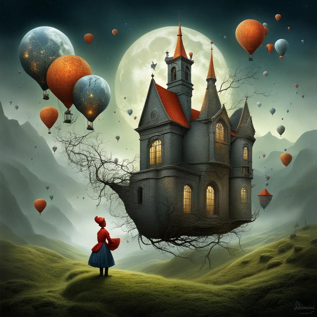 Surreal Dreamscape in Imaginative Realism Style