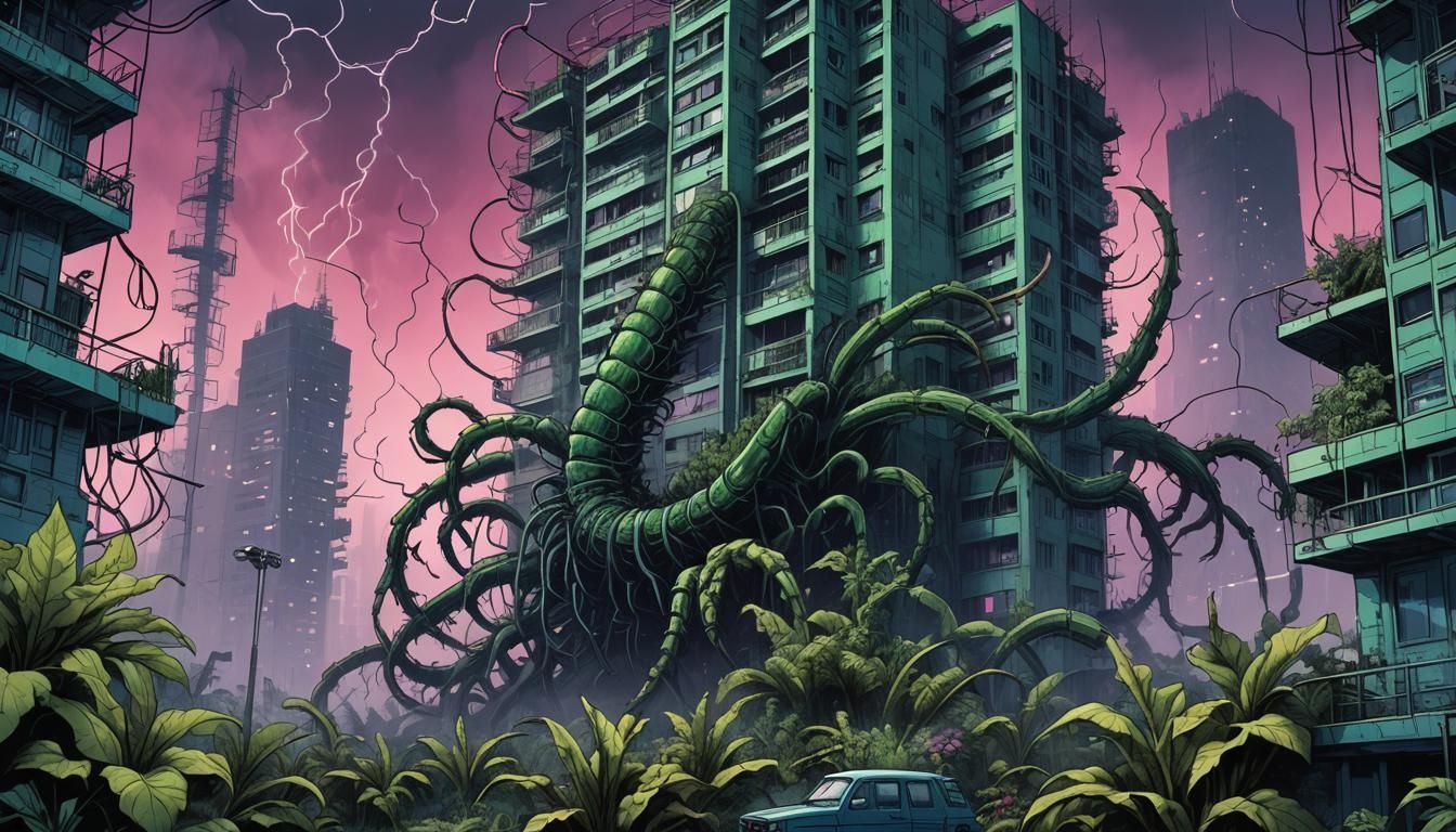 Chernobyl Centipede in Polish Comic Style