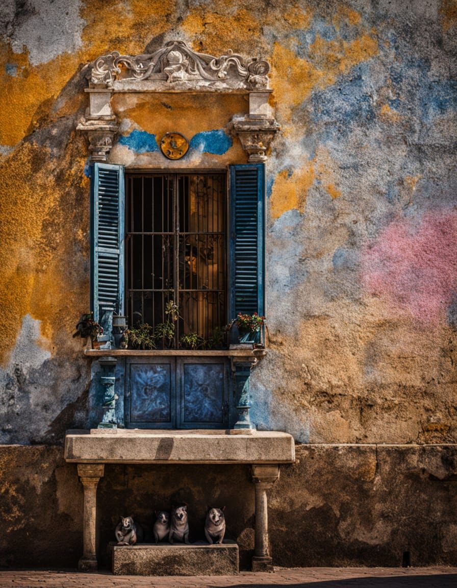 Baroque Marble Serpent Portrait in Caravaggio Style