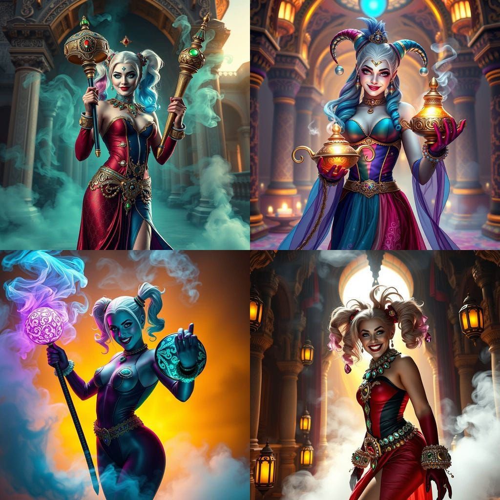 Harley Quinn Unleashes Magic as the Genie