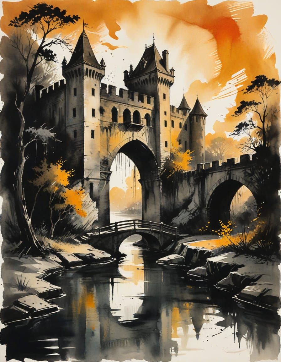 Haunted Castle Bridge at Golden Hour in Bahamas