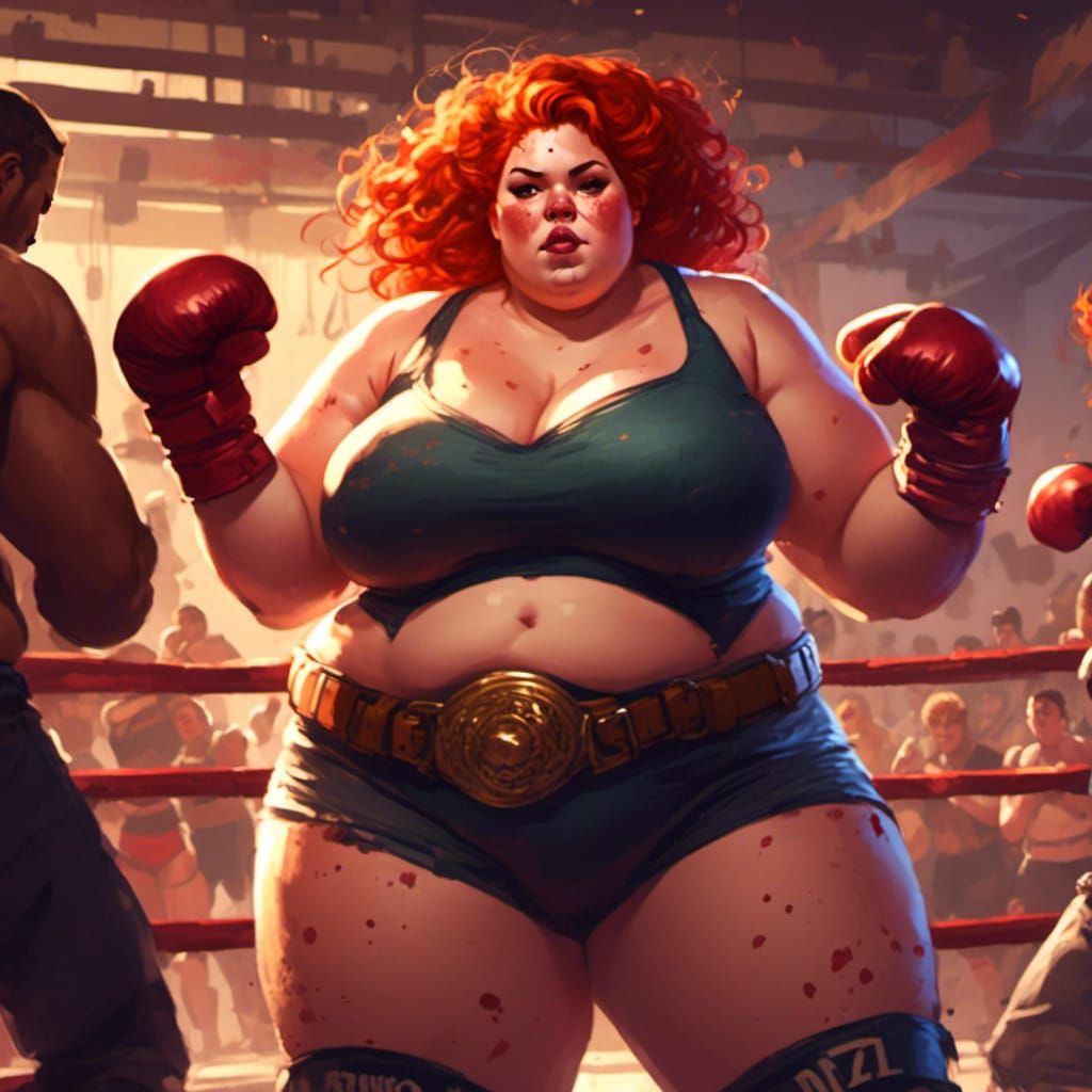 Fantasy Boxer in Post-Apocalyptic Ring