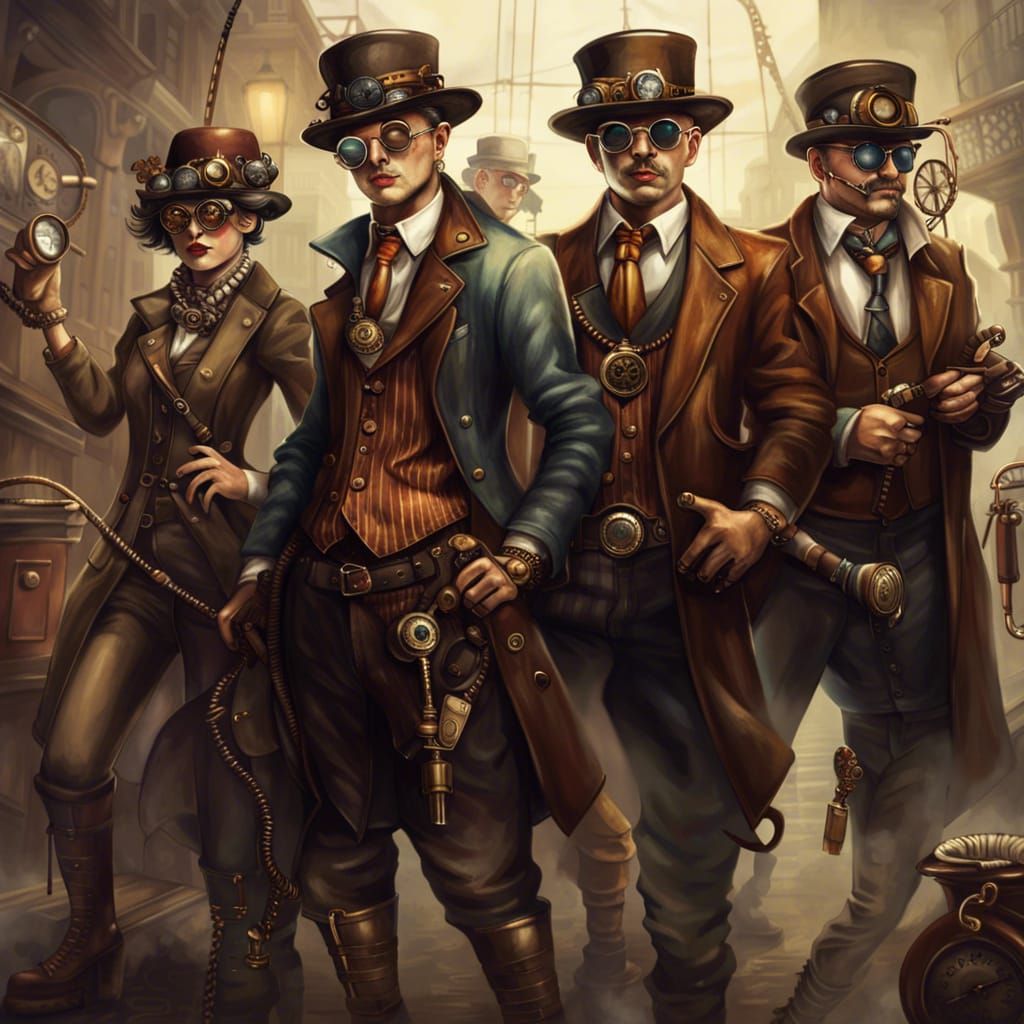 Steampunk Maltese Gang in 1920s Style