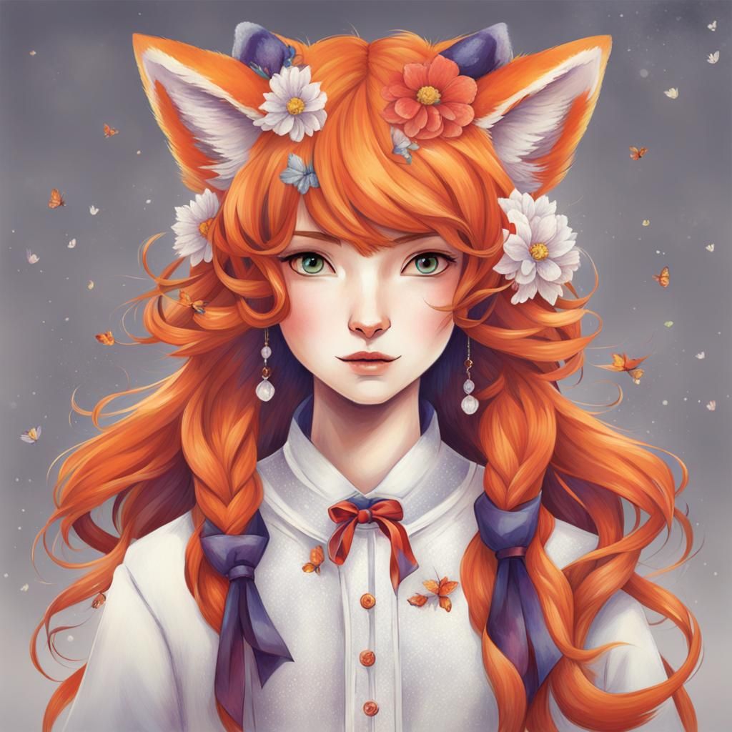 Fox Girl Illustration