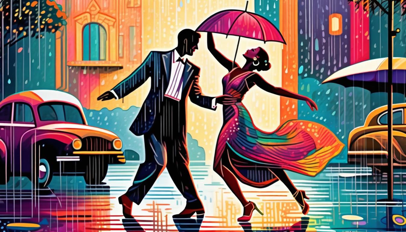 Deco Dancing in the Rain