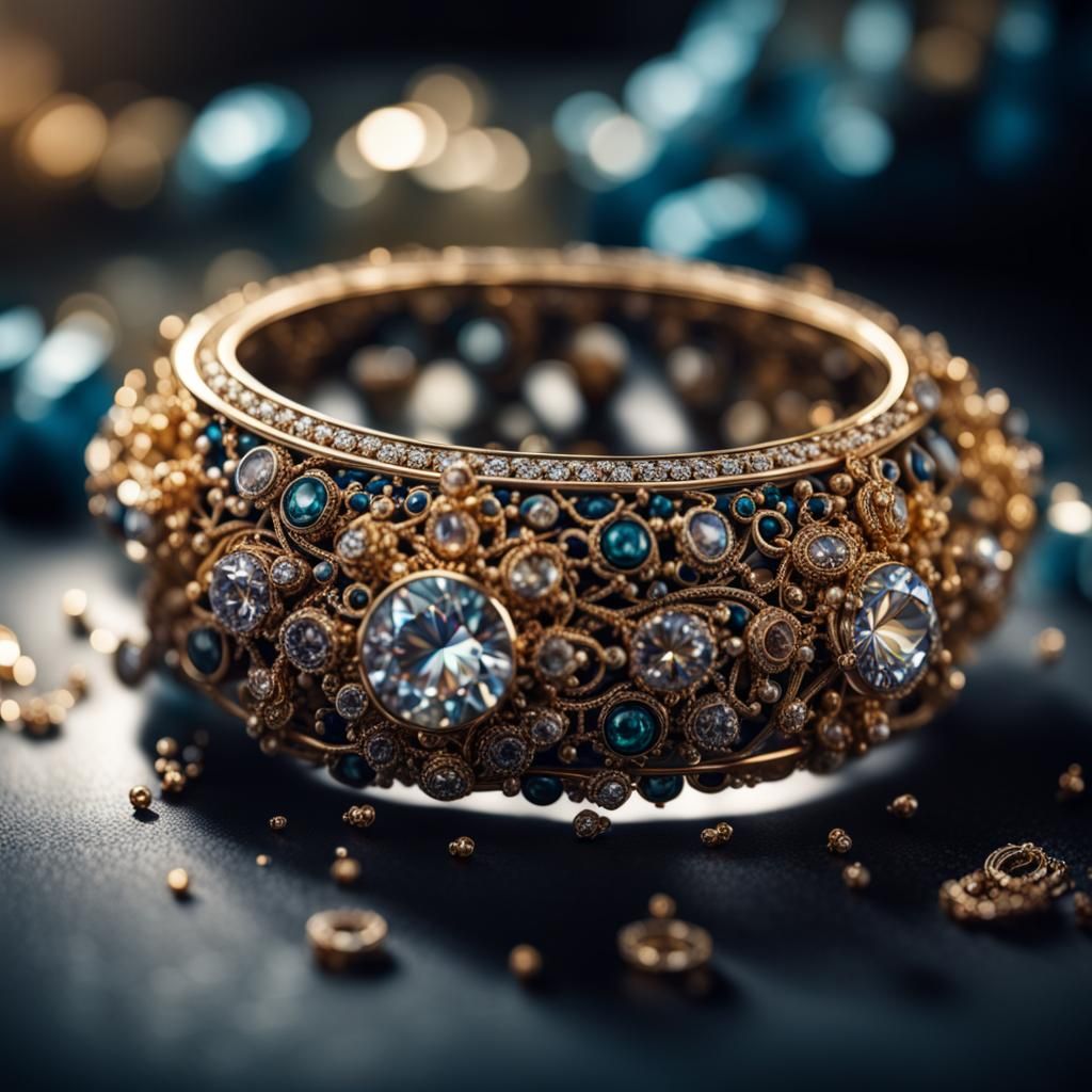 Magical Jewelry in Hyperrealistic Style