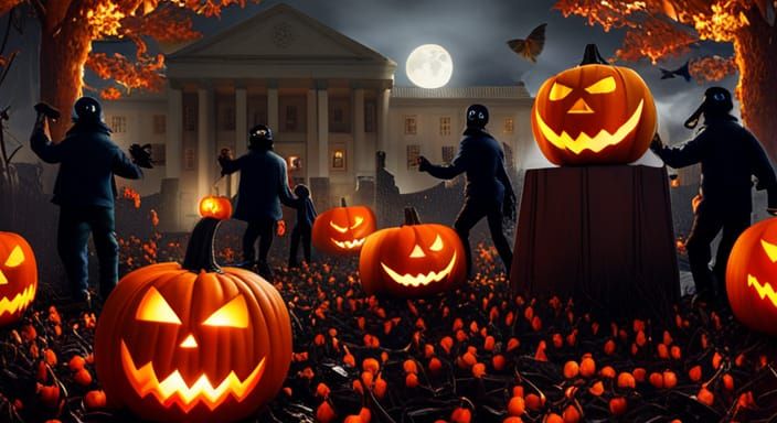 Halloween Diorama: Invasion of the Pumpkin People