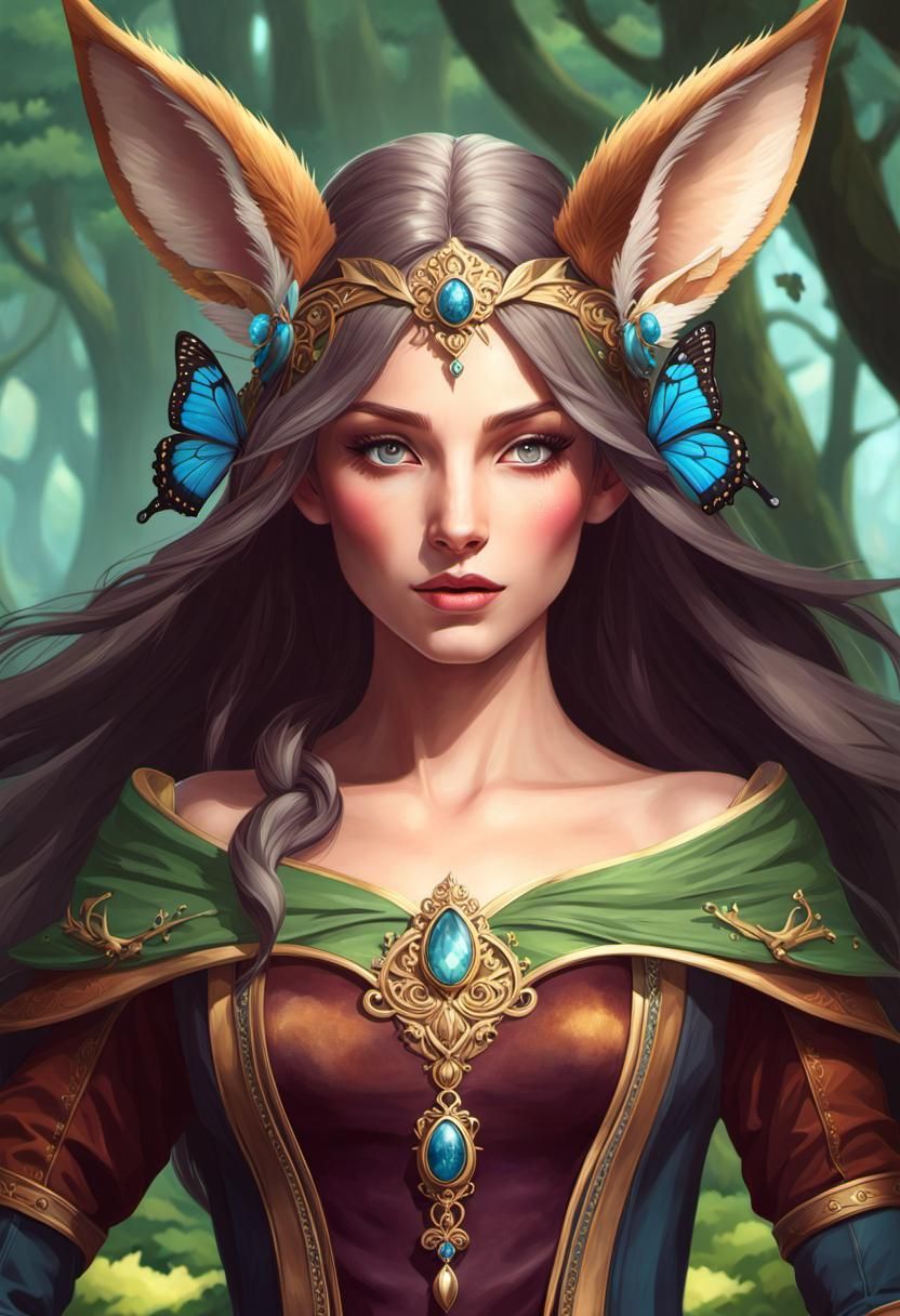 Pretty butterfly elf