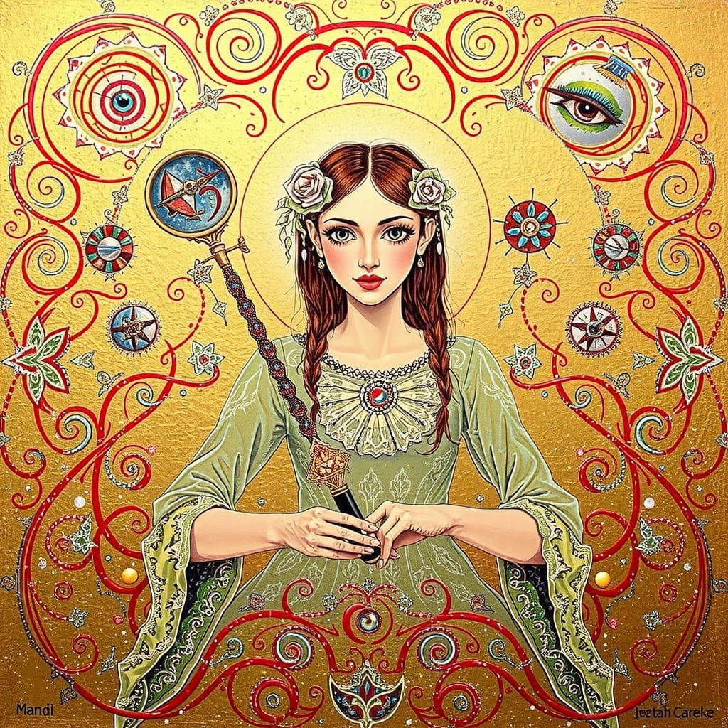 Surrealistic Masterpiece in Deep, Dark Colors